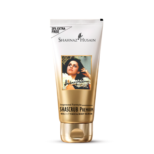 Shahnaz Husain Shascrub Premium - Walnut Face & Body Scrub 40g