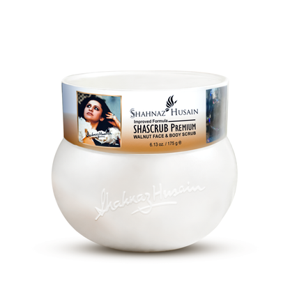 Shahnaz Husain Shascrub Premium Walnut Face & Body Scrub 175g