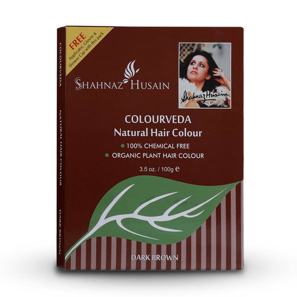 Shahnaz Husain Colourveda Natural Hair Colour - 100g (DARK BROWN)