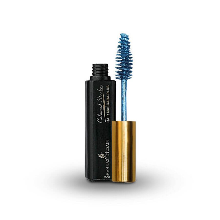 Shahnaz Husain Hair Mascara Plus - Instant Glamour Hair Colour - 10ml/ Shade No.7- Starlight Blue