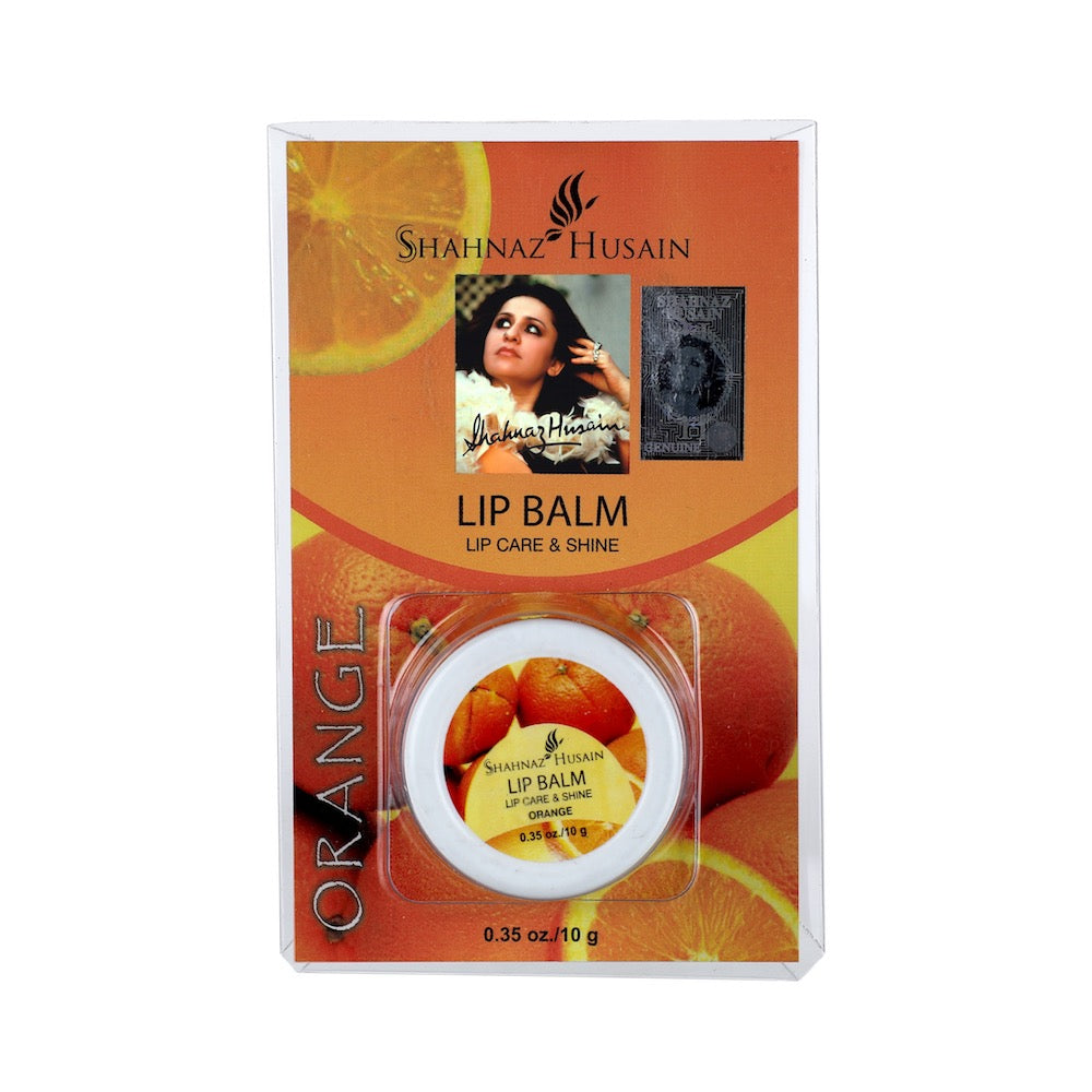 Shahnaz Husain Lip Balm Lip Care & Shine (Orange) | 10g