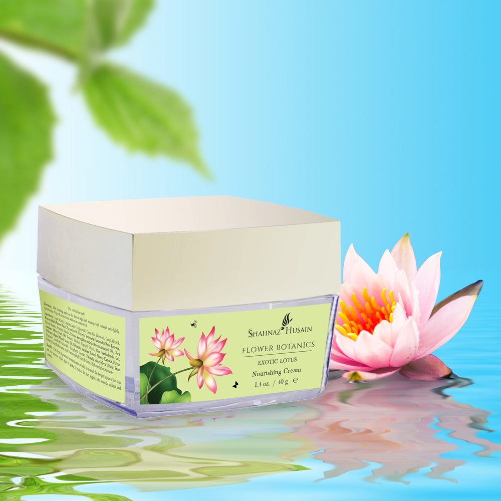 Shahnaz Husain Flower Botanics - Exotic Lotus Nourishing Cream - 40g